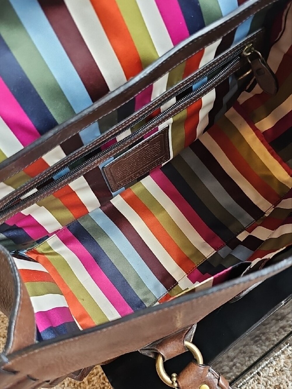 Coach 2007 Legacy Thompson Karee Flap Bag 11375 | Archival Mahogany - Picture 8 of 11